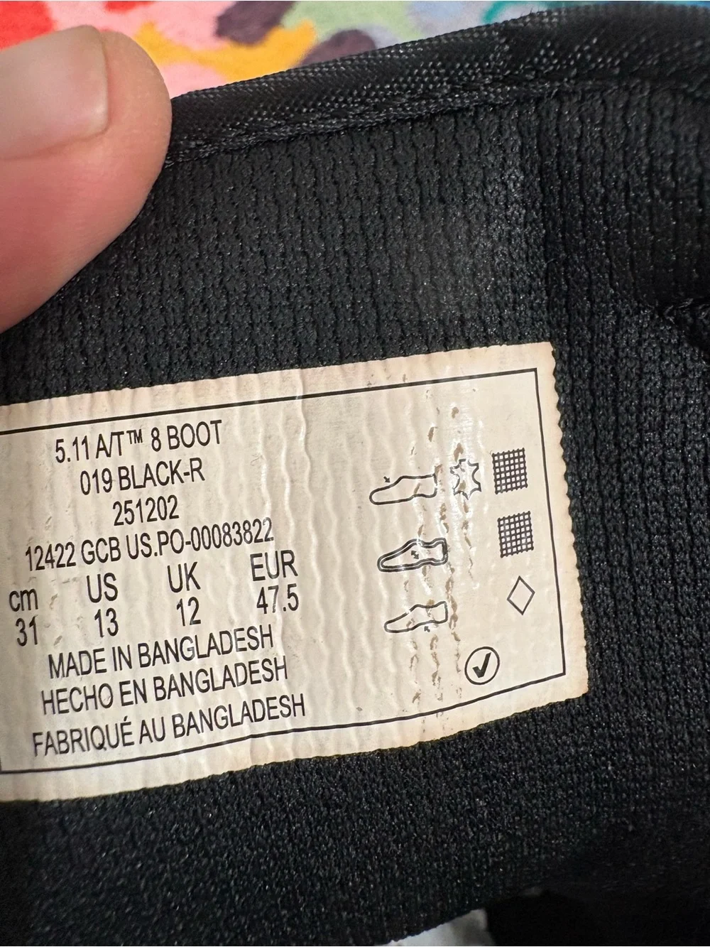 New with tag sz 13 5.11® A/T 8